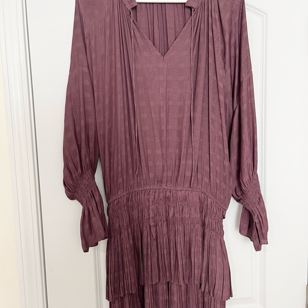 Elegant Mauve Maxi Dress